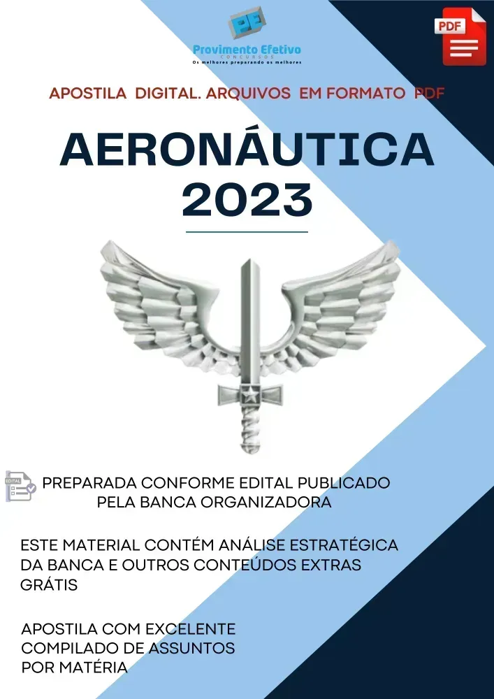 Apostila Sargento Aeronáutica 2023 Guarda e Segurança