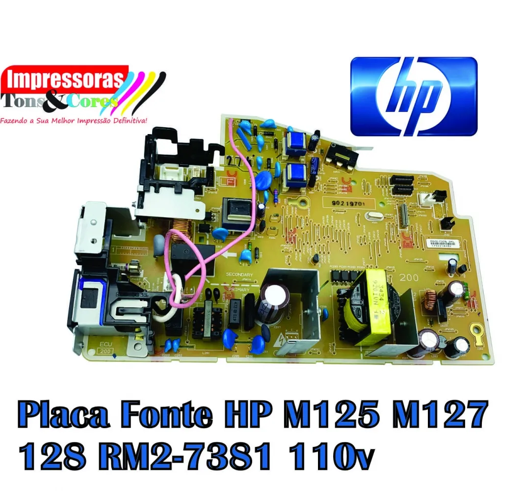 Placa fonte HP Laserjet M125 M127 RM2-7381 110v