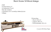 Rack Vivare 1.8 wood adega - Foto 4