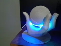 Suporte Mesa Alexa Echo Dot 4ª Geração Nas Mãos De Deus - Foto 7