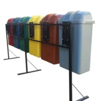 Conjunto Coleta Seletiva  Gruplast 50 Litros  2 Lixeiras - Foto 3