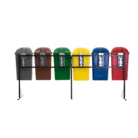 Conjunto Coleta Seletiva Gruplast 50 Litros  com 6 Lixeiras - Foto 2