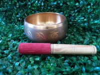 Tigela/Bowl Tibetano Dourado. 15,5 cm - Foto 3