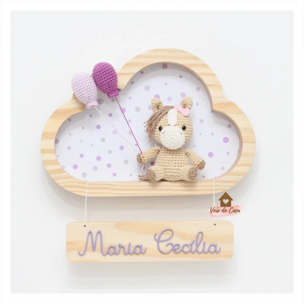 Éguinha - Nuvem P - Porta Maternidade Imagem