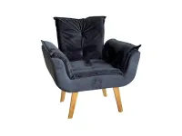 Poltrona Decorativa Opalla em Veludo Total/RN - Foto 7
