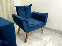 Poltrona Decorativa Opalla em Veludo Total/RN - Foto 3