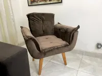 Poltrona Decorativa Opalla em Veludo Total/RN - Foto 4