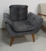 Poltrona Decorativa Opalla em Veludo Total/RN - Foto 8