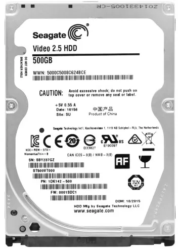 HD interno p/ PS4/Xbox One/Notebook Seagate 500GB 2.5 sata 3 Pull - ST500VT000