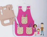 G1.235  Gabarito de Moldes em Avental Organizador - Foto 4