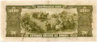 C037 - 200 Cruzeiros - 1° Estampa - Série 315 - Autografada / Assinada a Mão - D. Pedro I - Data: 1943 - MBC C/ Rasura à Lápis - Foto 2