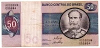C142a - *Asterísco - 50 Cruzeiros - Cédula de Reposição - Série A00009* - Data: 1970 - MBC