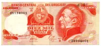 Uruguai - 10000 Pesos - Cédula Estrangeira - Sob