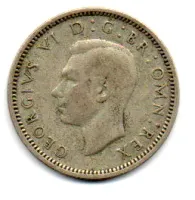 Reino Unido - 1940 - 6 Pence - Prata .500 - Aprox. 2,828g - 19,4mm - Foto 2