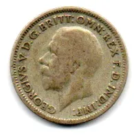 Reino Unido - 1935 - 6 Pence - Prata .500 - Aprox. 2,828g - 19,4mm - Foto 2
