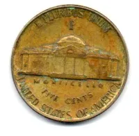 Estados Unidos - 1945P - 5 Cents - Prata .350 - Aprox. 5g - 21,21mm - Foto 2
