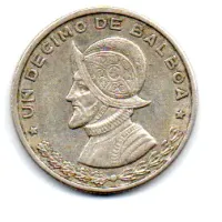 Panamá - 1961 - 1/10 de Balboa - Prata .900 - Aprox. 2,5g - 18mm - Foto 2