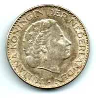 Holanda - 1965 - 1 Gulden - Prata .720 - Aprox. 6,5g - 25mm - Foto 2