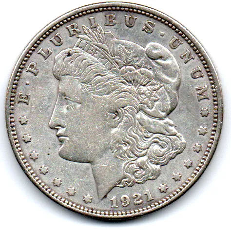 Estados Unidos - 1921D - 1 Dollar (Morgan) - Prata .900 - Aprox. 26,73g - 38,1mm Imagem