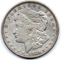 Estados Unidos - 1921D - 1 Dollar (Morgan) - Prata .900 - Aprox. 26,73g - 38,1mm