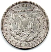 Estados Unidos - 1921D - 1 Dollar (Morgan) - Prata .900 - Aprox. 26,73g - 38,1mm - Foto 2