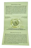 Ilhas Marshall - 1988 - 5 Dollars - No envelope original - 39mm - (Ônibus Espacial dos EUA - Discovery) - Foto 4