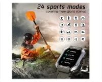Relógio Smartwatch Da Fit C20 Military Camuflagem Cinza Eua - Foto 2