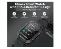 Relógio Smartwatch Da Fit C20 Military Camuflagem Cinza Eua - Foto 12