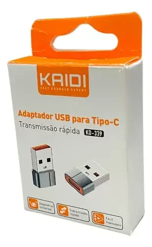 Adaptador USB para Tipo-C Kaidi KD-339 Imagem
