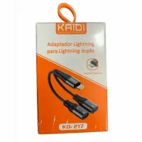Adaptador Lightning para Lightning Duplo Kaidi KD-217