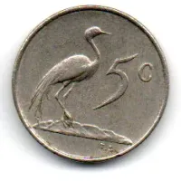 África do Sul - 1974 - 5 Cents - Foto 2