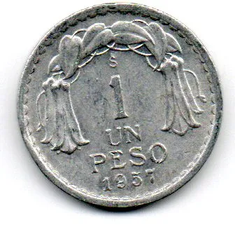 Chile - 1957 - 1 Peso