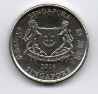 Cingapura - 2015 - 20 Cents