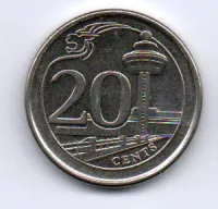 Cingapura - 2015 - 20 Cents - Foto 2