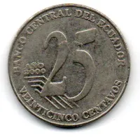 Equador - 2000 - 25 Centavos