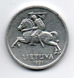 Lituânia - 1991 - 1 Centas