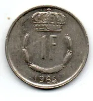 Luxemburgo - 1965 - 1 Franc