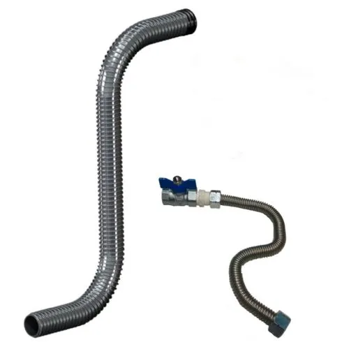 KIT INSTALAÇÃO FLEXÍVEL AÇO INOX 1.1/2