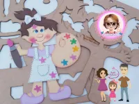 G1.239  Gabarito de Moldes em MDF Turminha da Odette - Foto 2