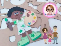 G1.239  Gabarito de Moldes em MDF Turminha da Odette - Foto 5