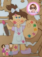 G1.239  Gabarito de Moldes em MDF Turminha da Odette - Foto 6