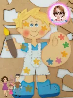 G1.239  Gabarito de Moldes em MDF Turminha da Odette - Foto 8