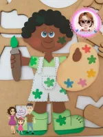 G1.239  Gabarito de Moldes em MDF Turminha da Odette - Foto 9