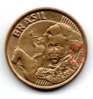 2000 - 10 Centavos - ERRO: Duplicações no Reverso e em 