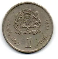 Marrocos - 2002 - 1 Dirham