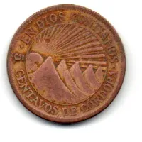 Nicarágua - 1943 - 5 Centavos - Foto 2