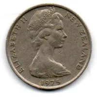 Nova Zelândia - 1975 - 10 Cents