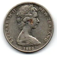 Nova Zelândia - 1980 - 10 Cents