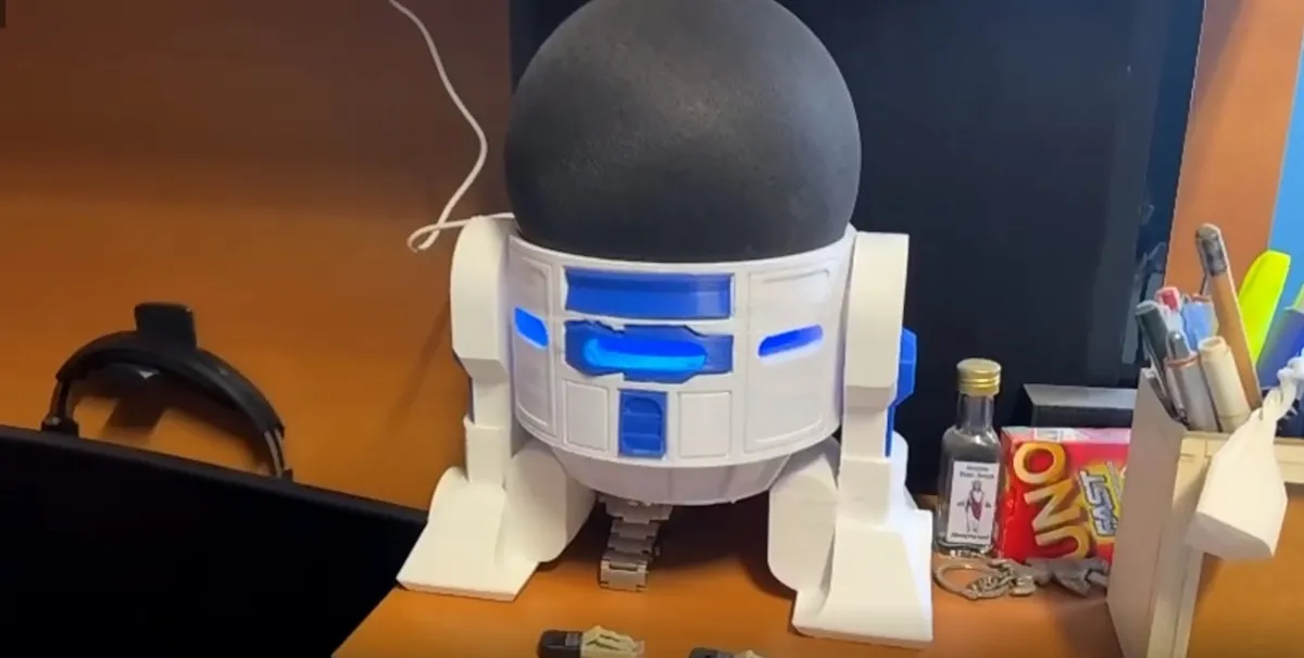 Suporte Para Alexa Echo 4ª Geração 144mm - Droid R2-d2