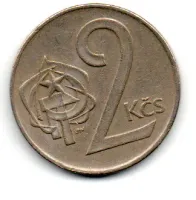Tchecoslováquia - 1974 - 2 Korun - Foto 2